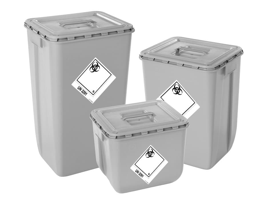SUEZ a réalisé une première avec la production des récipients en plastique recyclé pour collecter les déchets médicaux à risque